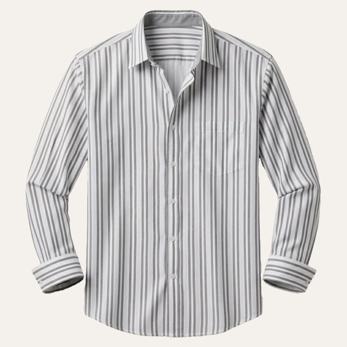 The Lecco Men’s Slim Fit Striped Business Dress Shirt