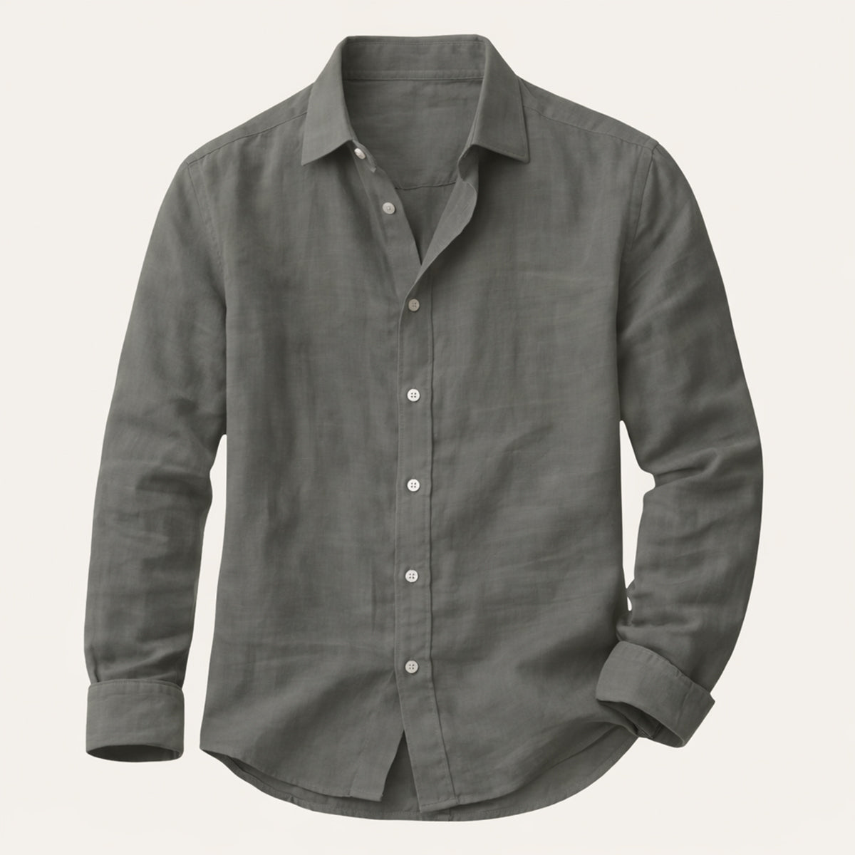 The Richmond Men’s Lightweight Cotton Linen Button Up Shirt