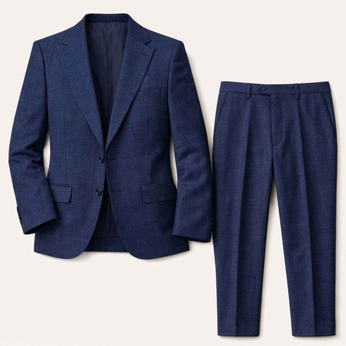 The Pinebrook Ridge Men’s Luxury Linen Wedding Suit – 2 Piece Single Breasted Set