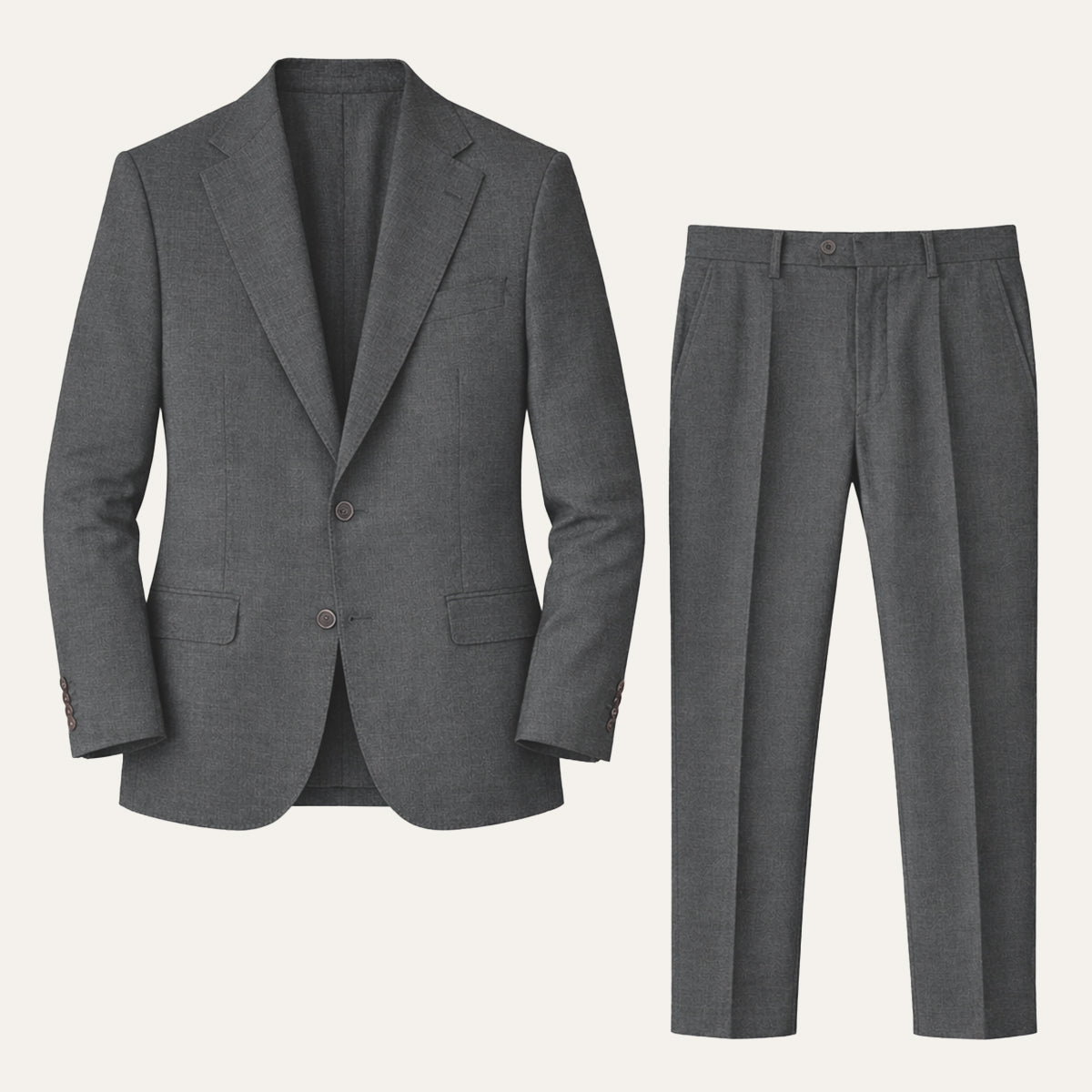 The Ashford Ridge Men’s Elegant Linen Wedding Suit – 2 Piece Single Breasted Set