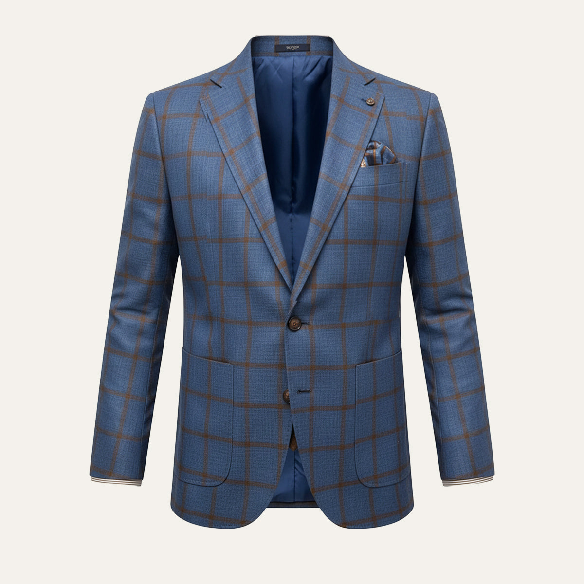 The Garda Porto Men’s Checked Double Breasted Plaid Blazer - Wedding Guest