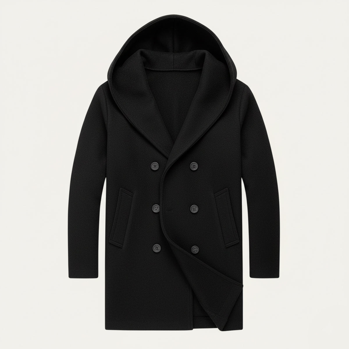 The Bonassola Men’s Double Breasted Hooded Trench Coat