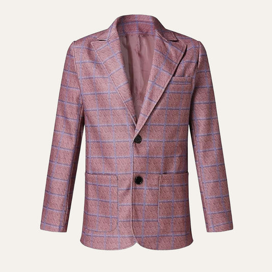 The Garda Porto Men’s Checked Double Breasted Plaid Blazer - Wedding Guest