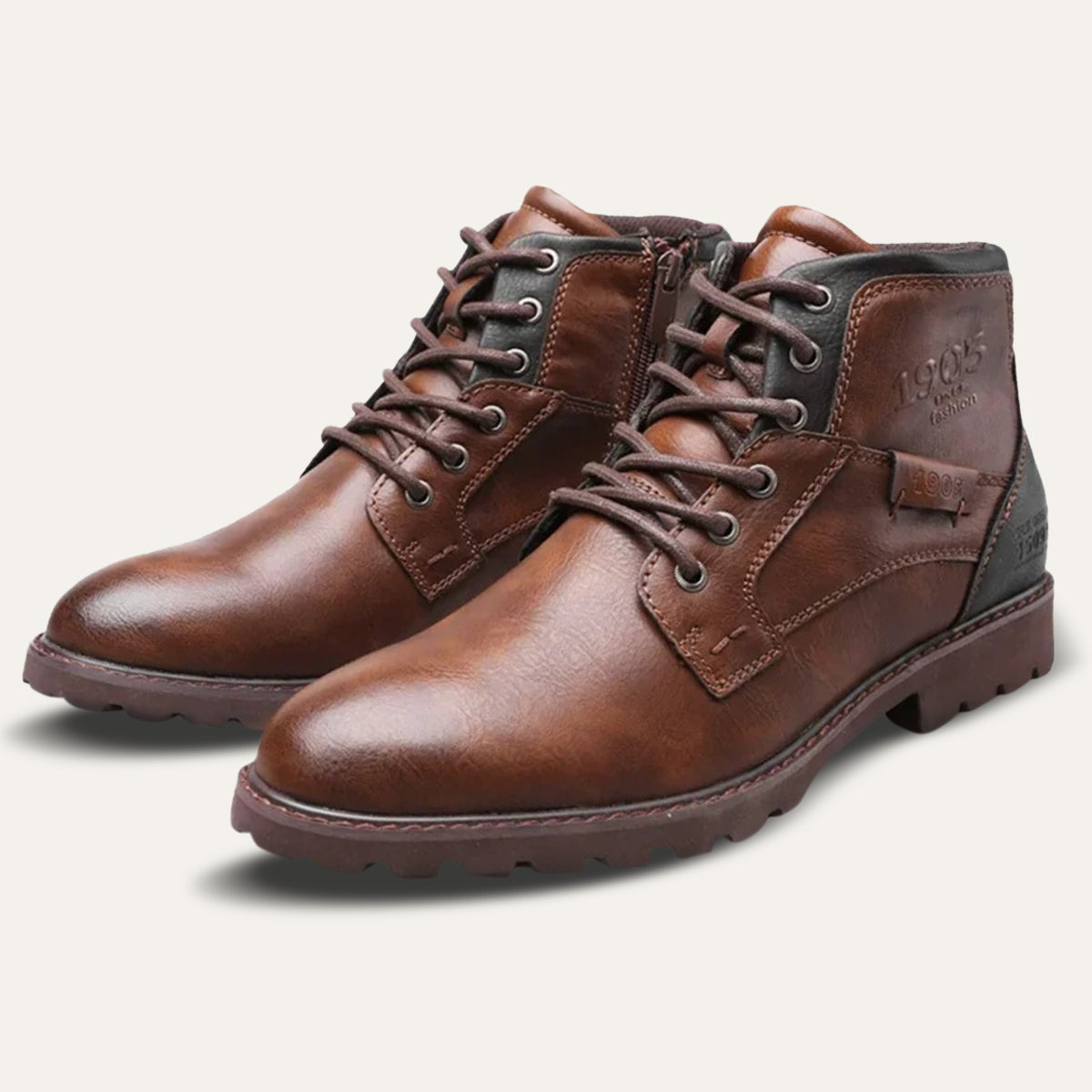 The Oakshade Men’s Military Combat Leather Boots