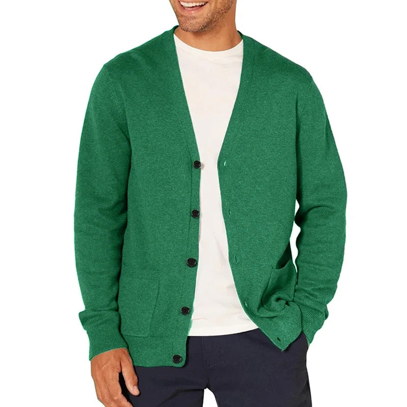 The Sedona Men’s Button Up V Neck Trendy Cardigan