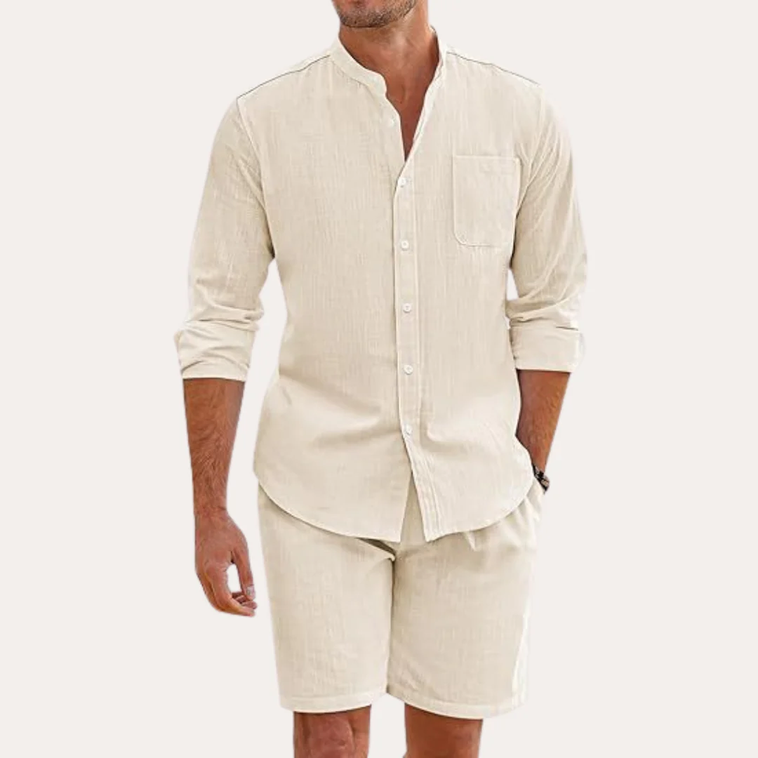 The Algrave Linen Set – Summer Co Ord for Men
