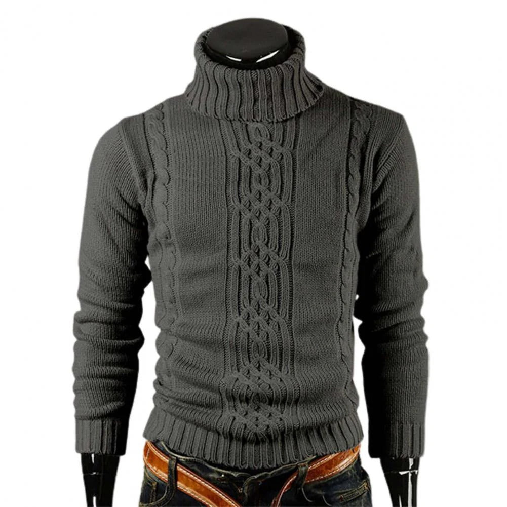 The Courchevel Knitted Turtleneck Sweater for Men - Merino Wool
