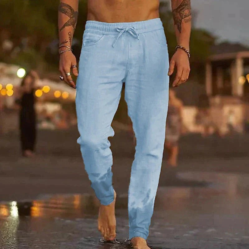 The Palermo Linen Jogger – Lightweight Summer Pants for Men