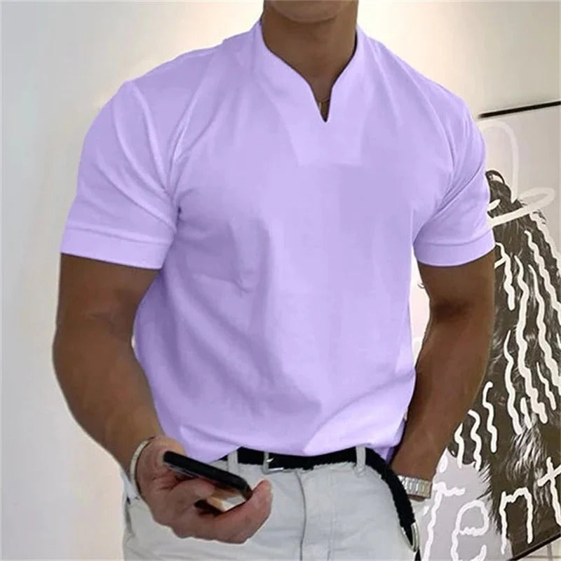 The Davis Men's Slim Fit Collar Casual T Shirt