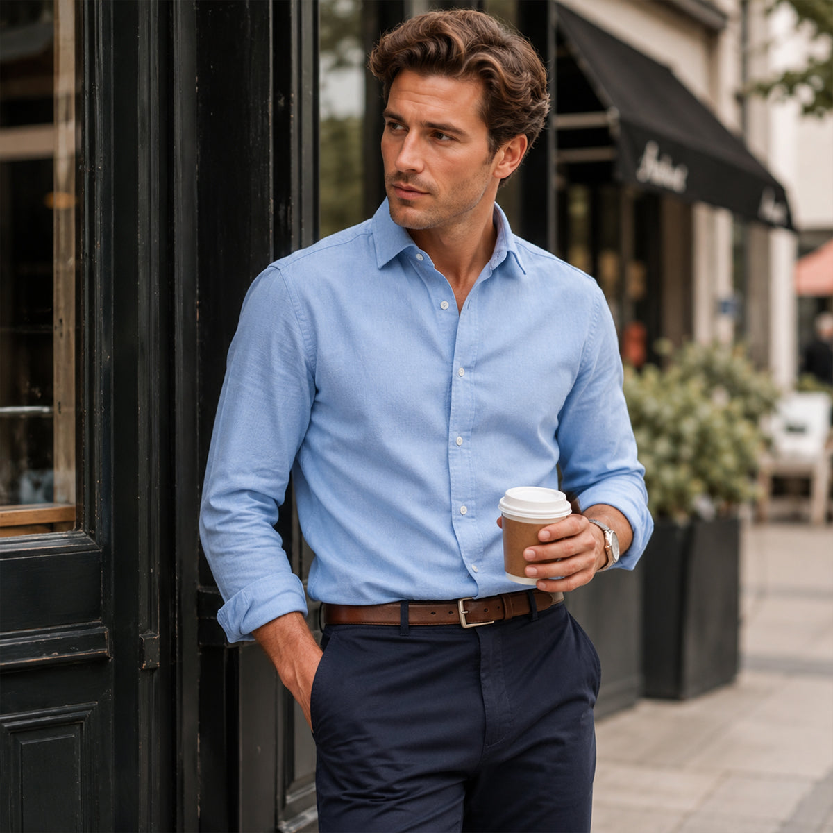 The Aspen Men’s Breathable Button Down Casual Cotton Shirt
