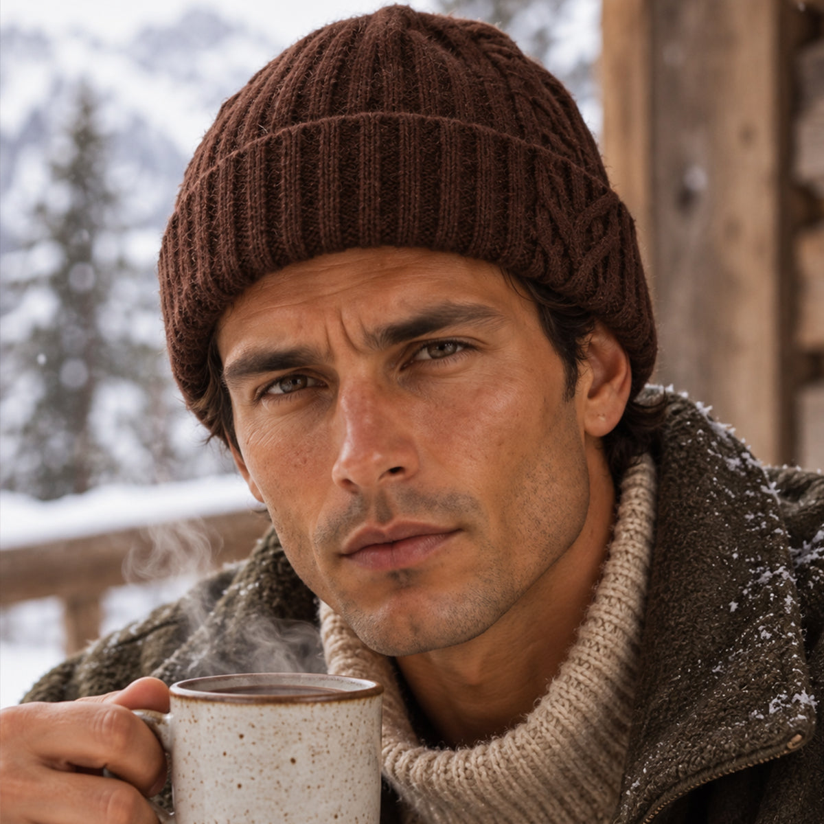 The Wentworth Men's Luxury Ribbed Knit Beanie