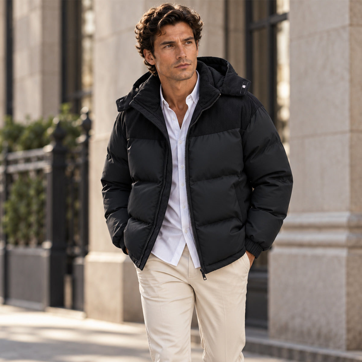 The Irvine Men’s Warm Hooded Puffer Jacket