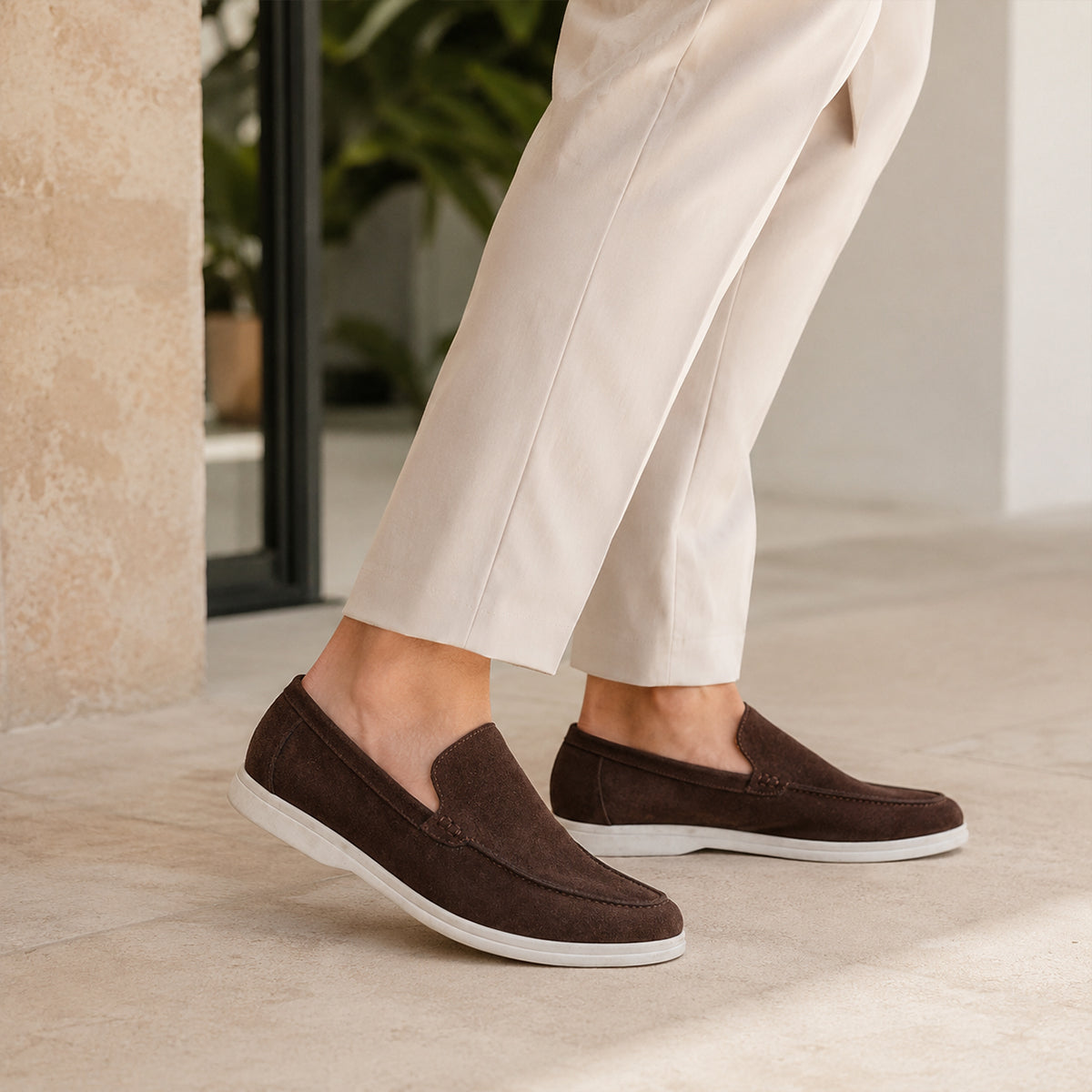 The Lorne Men’s Lightweight Casual Suede Slip On Loafers