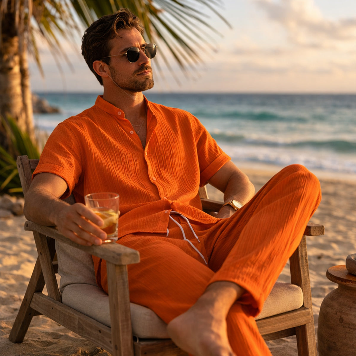 The Brookfield Ridge Men’s Linen Summer Lightweight Set – Shirt & Pants