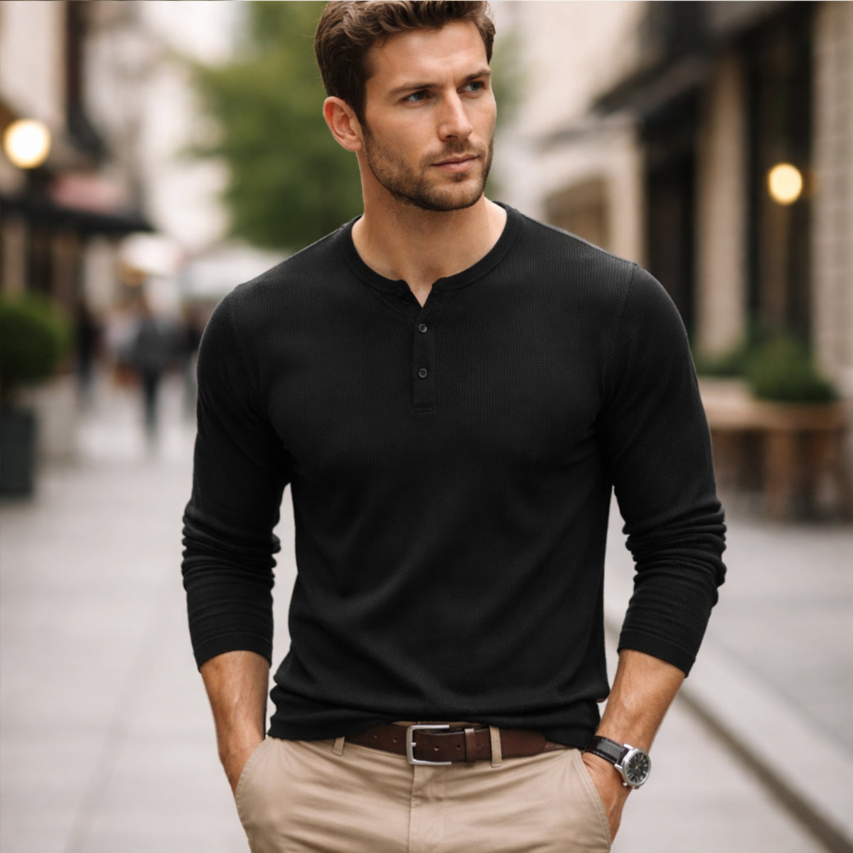 The Meadowwood Ridge Men’s Textured Stripe Button Down Retro  Shirt
