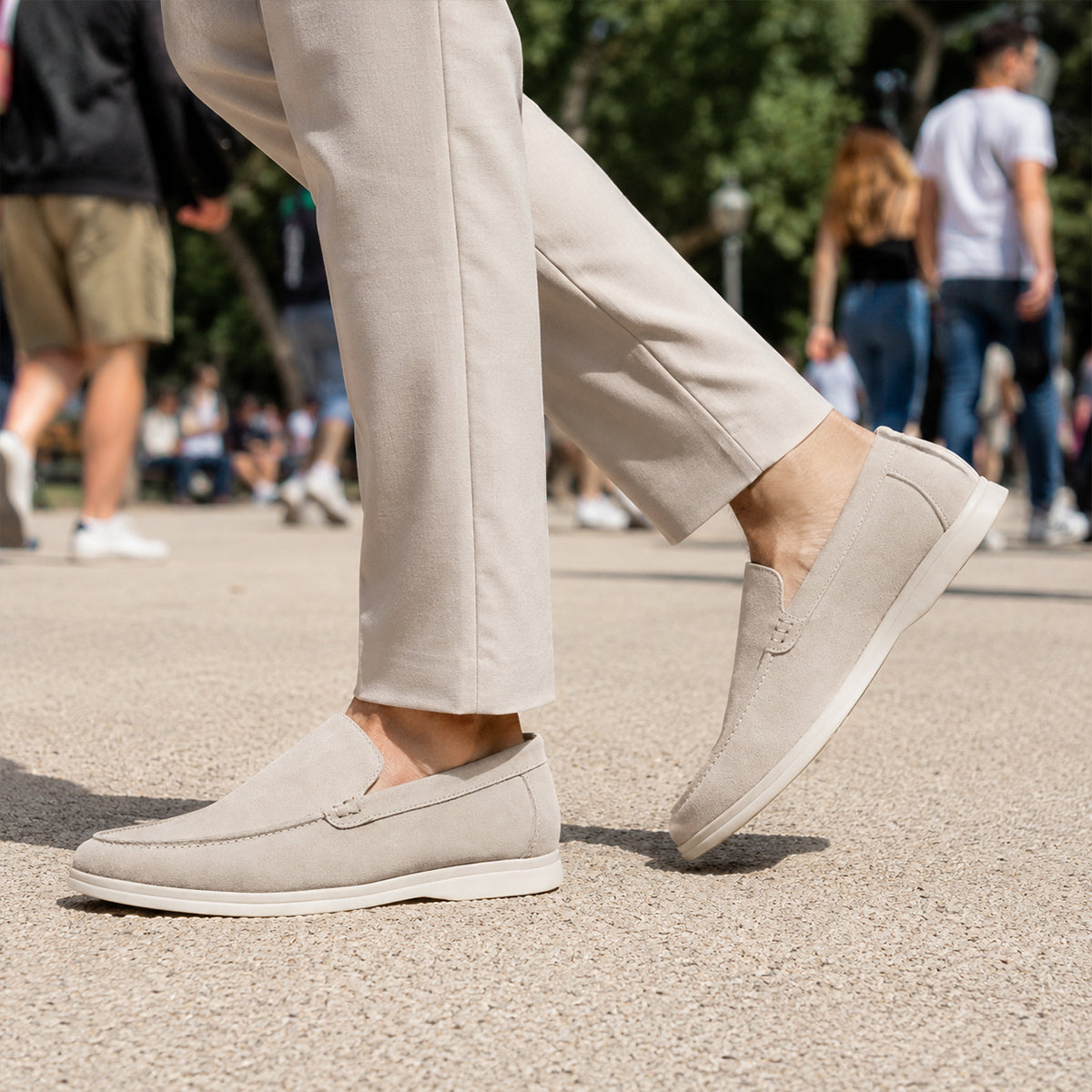 The Lorne Men’s Lightweight Casual Suede Slip On Loafers