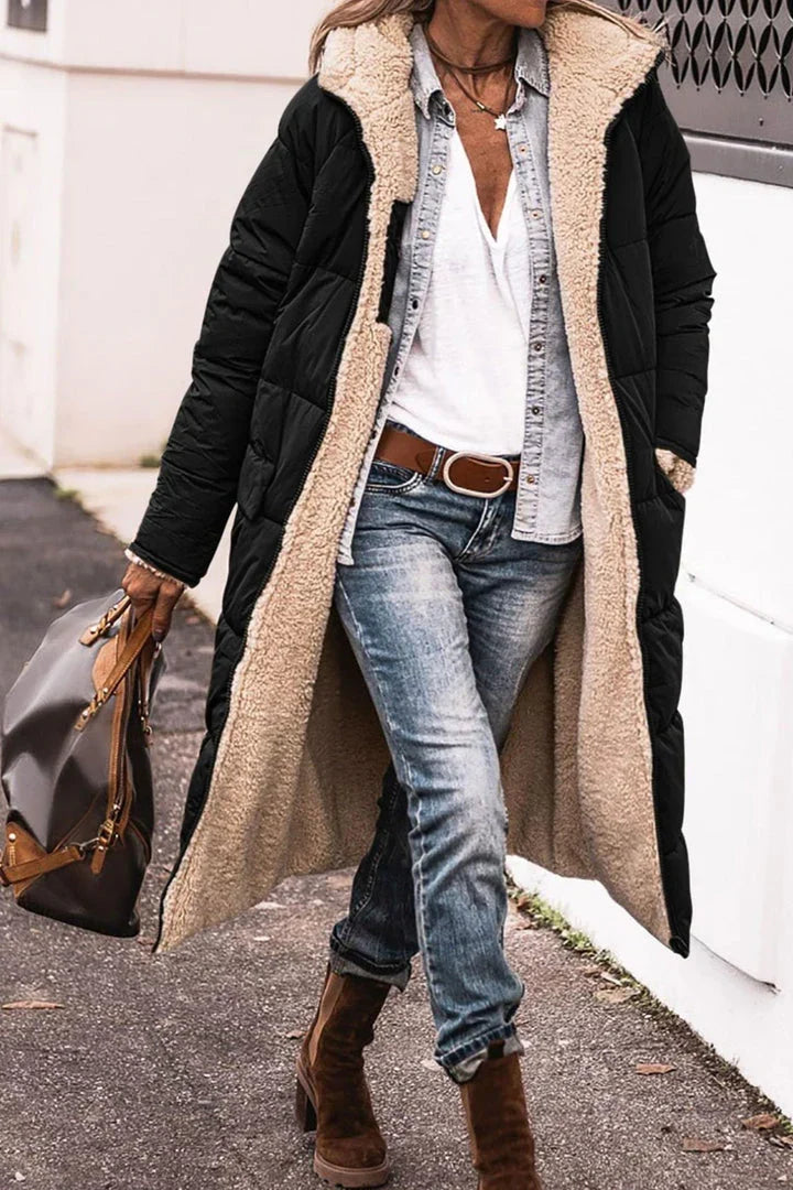 Women's Long Hooded Puffer Coat