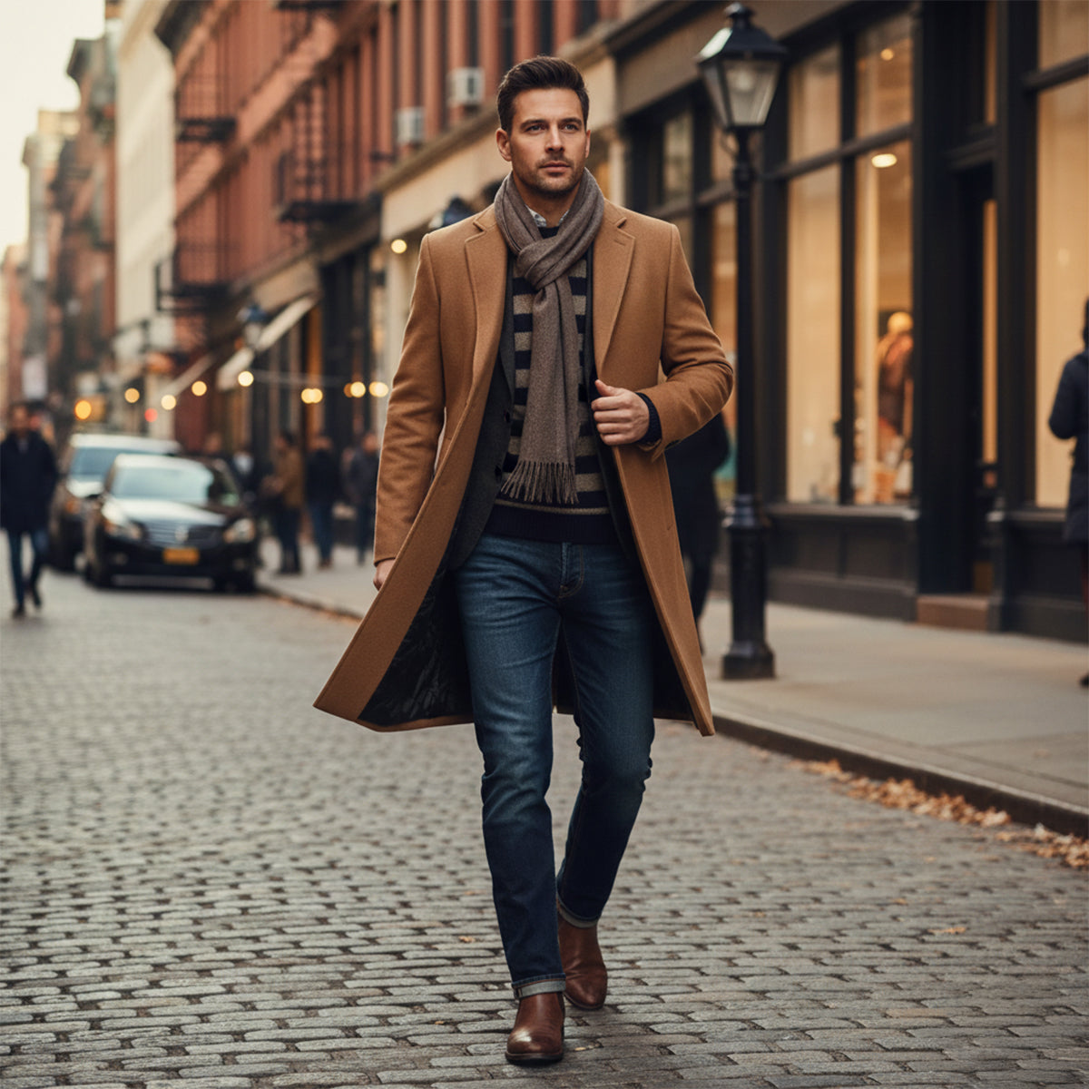 The Canterbury Men's Sophisticated Longline Wool Winter Jacket