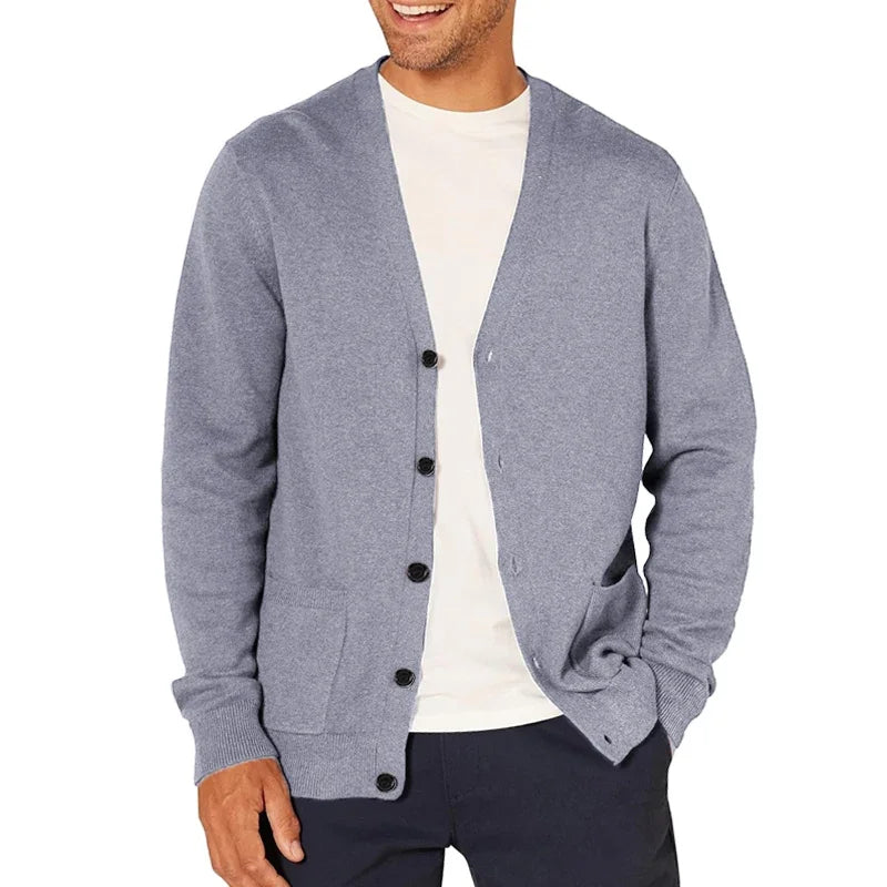 The Scottsdale Men’s Button Up V Neck Knit Cardigan