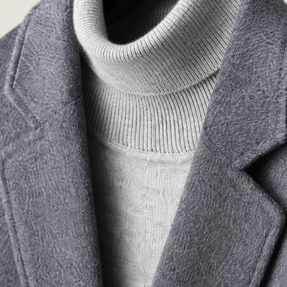The Merano Men's Old Money Classic Wool Overcoat