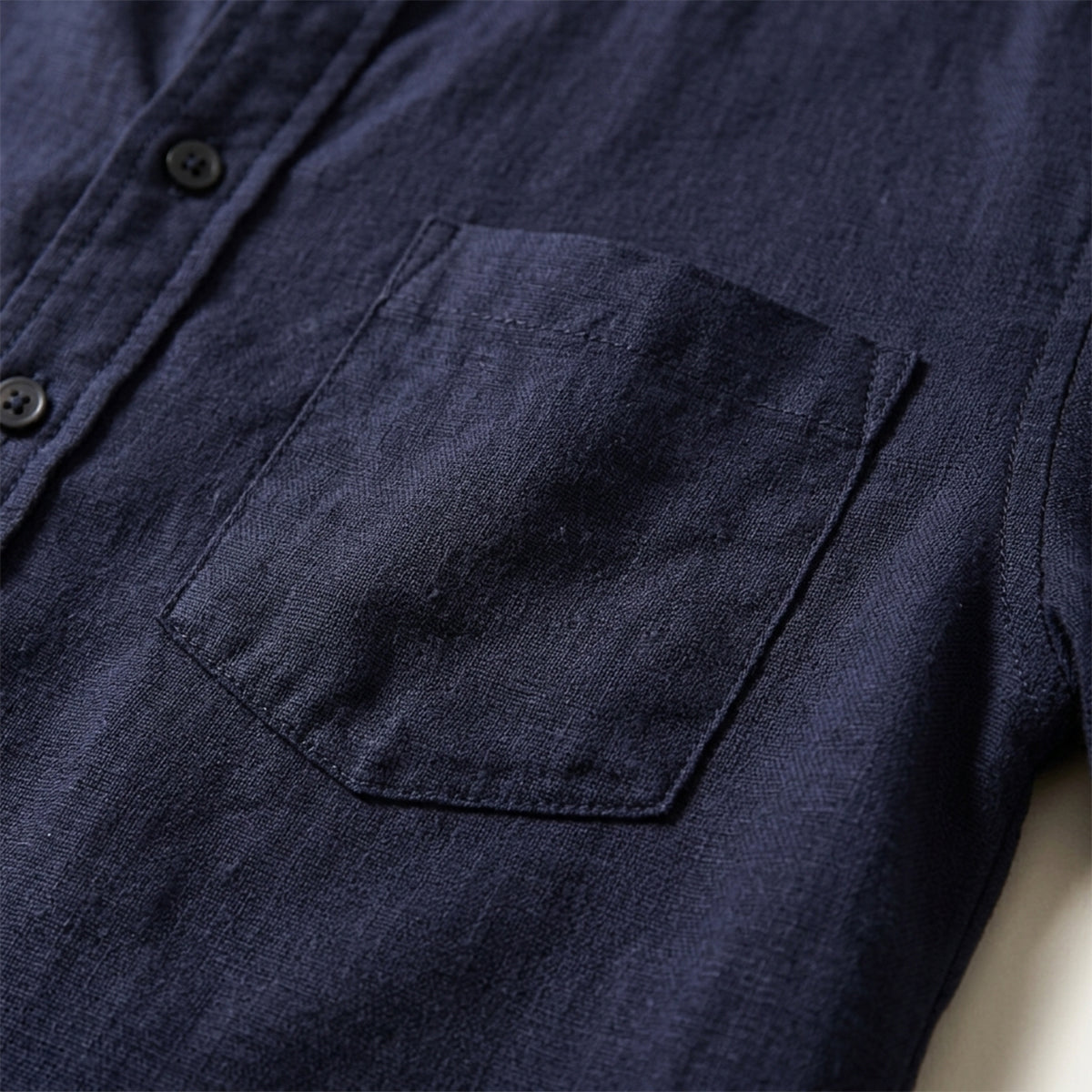 The Assisi Men’s Cotton Stand Collar Henley Shirt