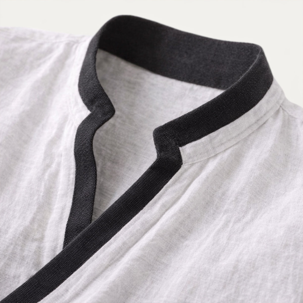 The Toulouse Men’s Lightweight V Neck Buttonless  Shirt