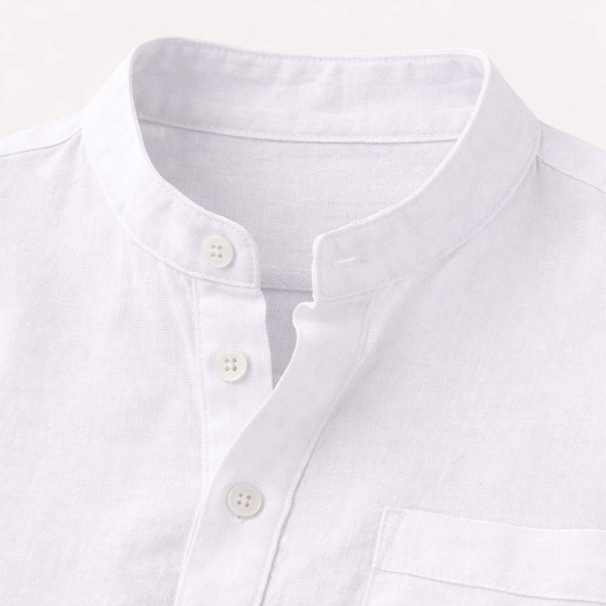 The Willowmeadow Men’s Breathable Cotton Linen Henley T Shirt