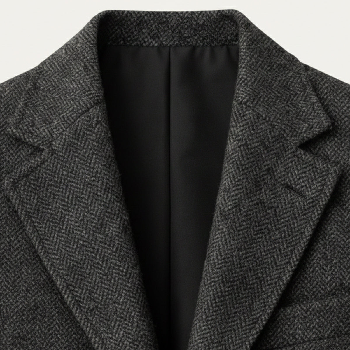 The Genoa Men’s Single Breasted Fishbone Tweed Blazer Jacket