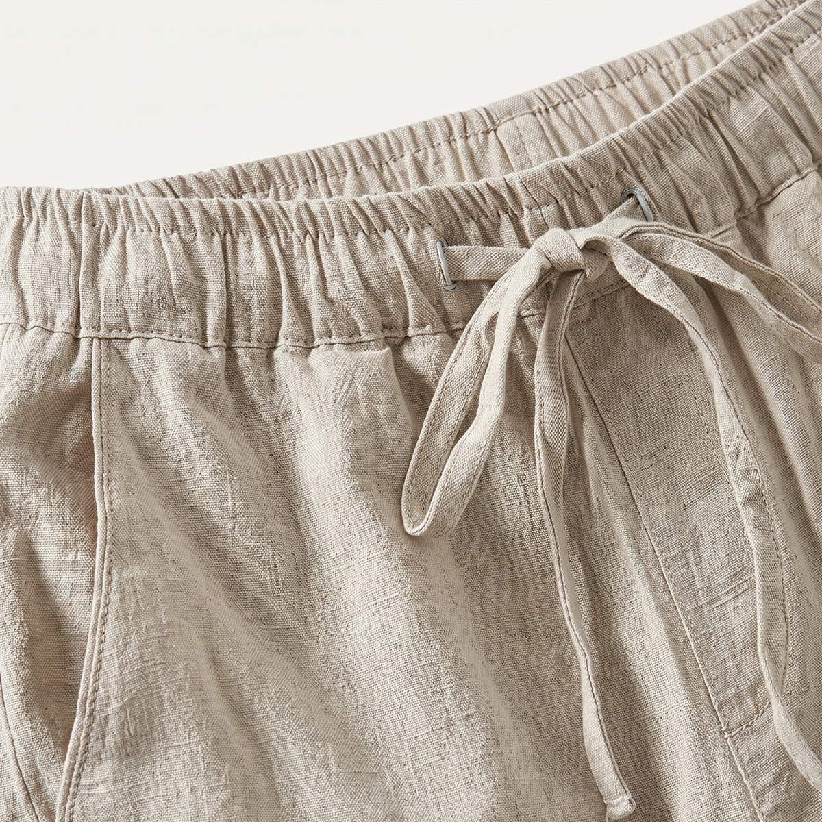 The Glenlake Men’s Lightweight Linen Beach Shorts
