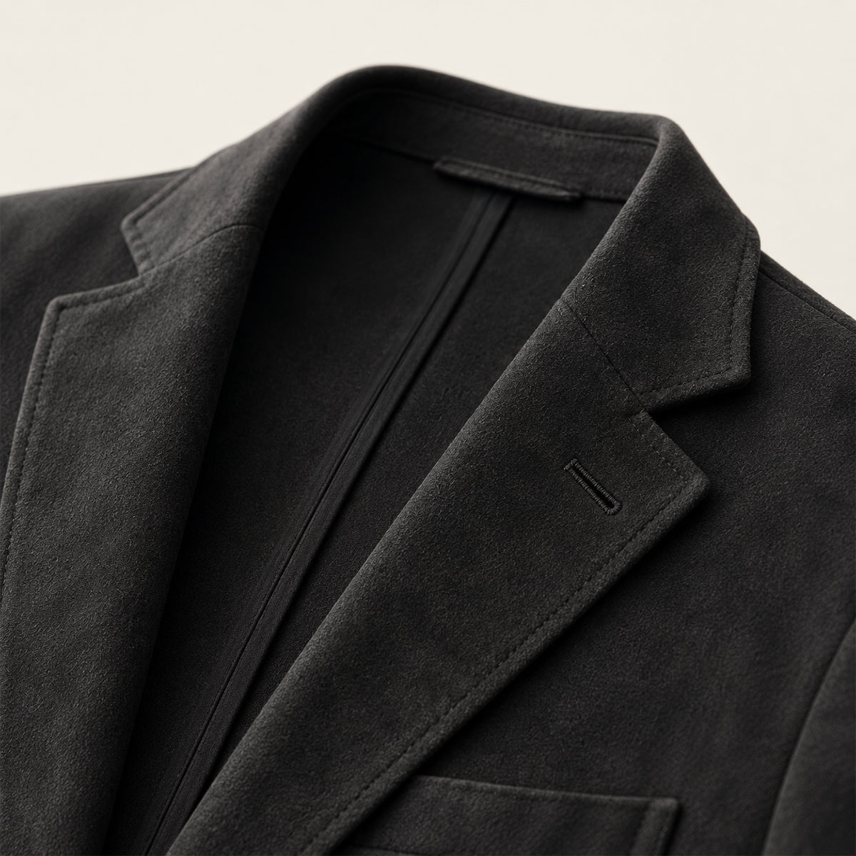 The Policoro Men’s Single Breasted Suede Blazer with Notched Lapel - Wedding Guest