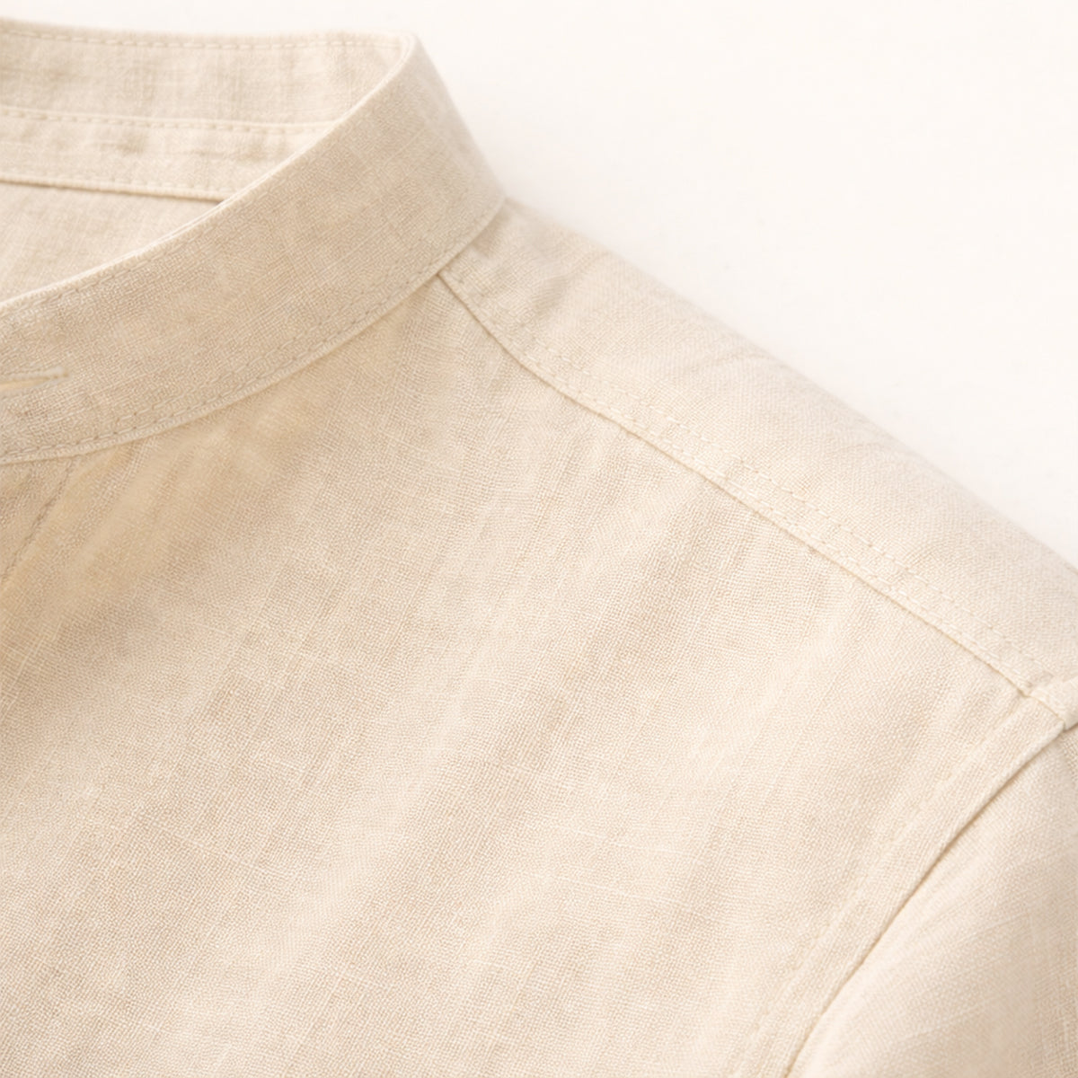The Brookland Park Men’s Lightweight  Cotton Linen Henley T Shirt