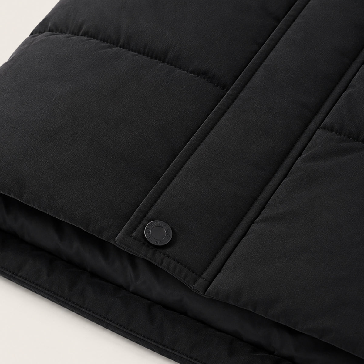 The Woking Men’s Thermal Longline Black Puffer Coat with Hood