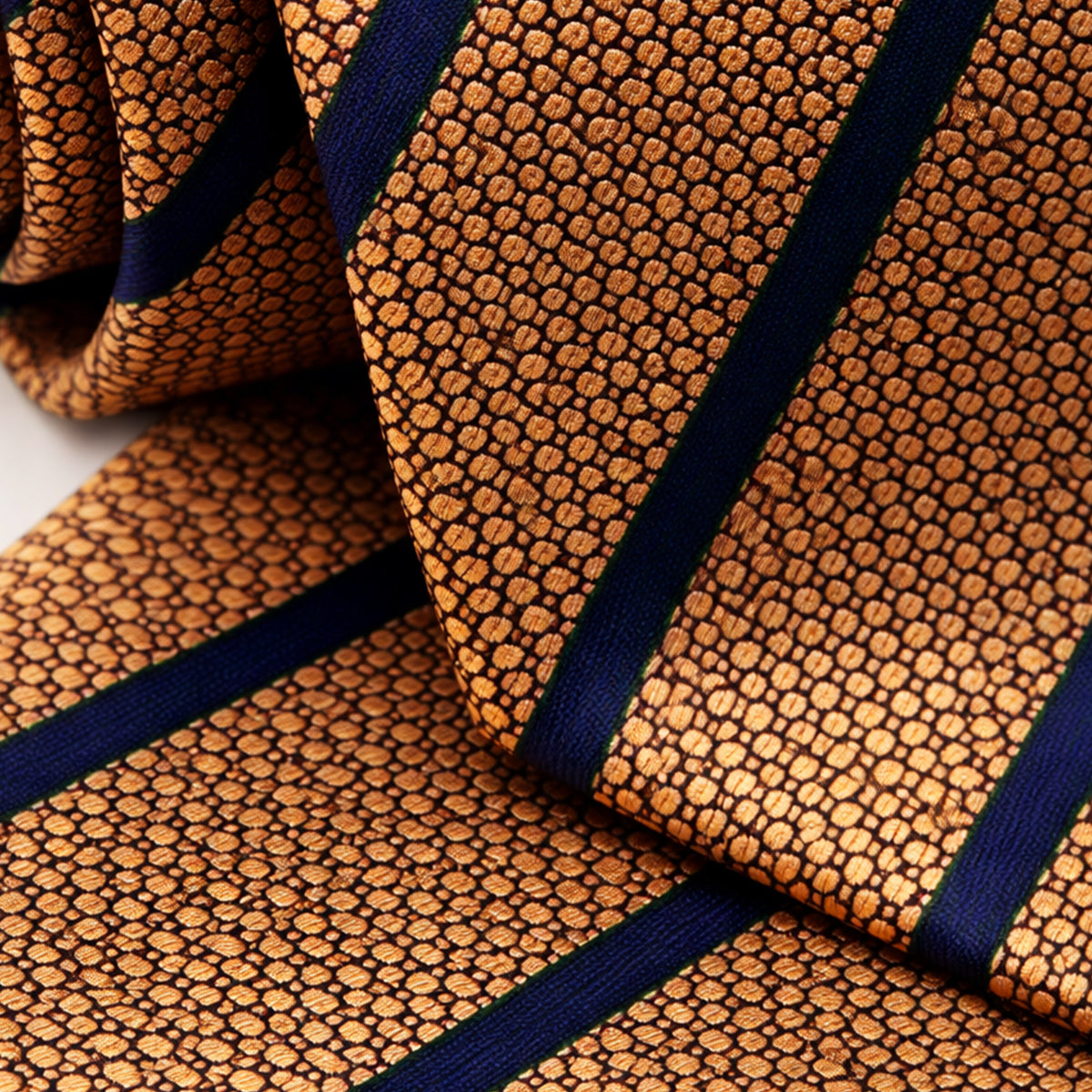 The Monterosso Men’s Luxury Silk Neck Tie - Gold
