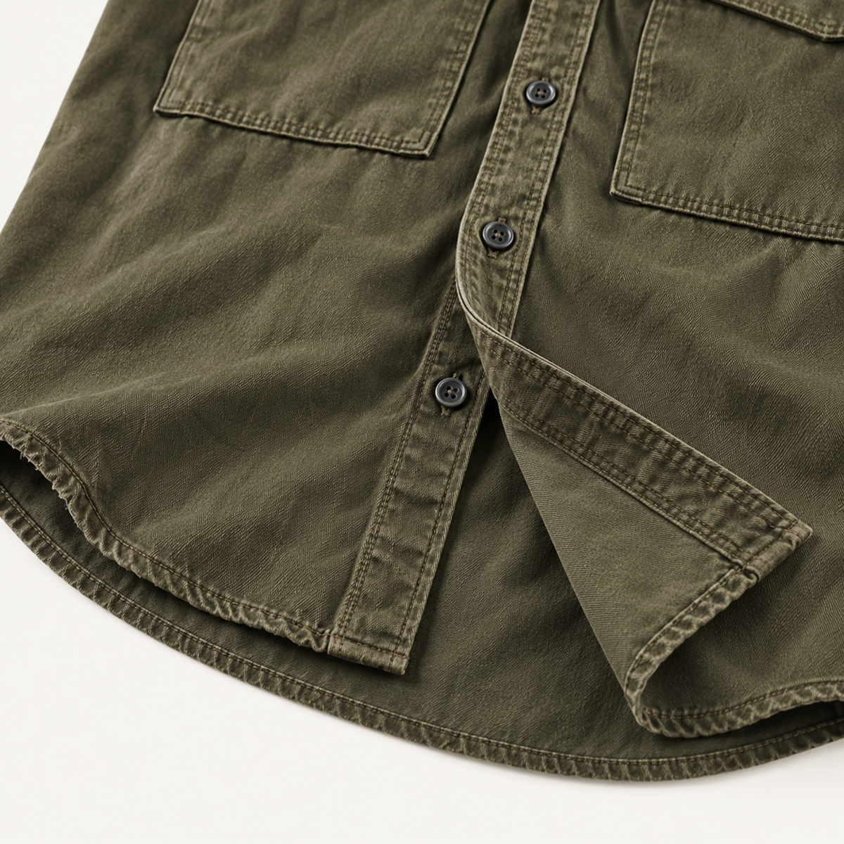 The Oak River Men's Safari Style Button Up Workwear Shirt
