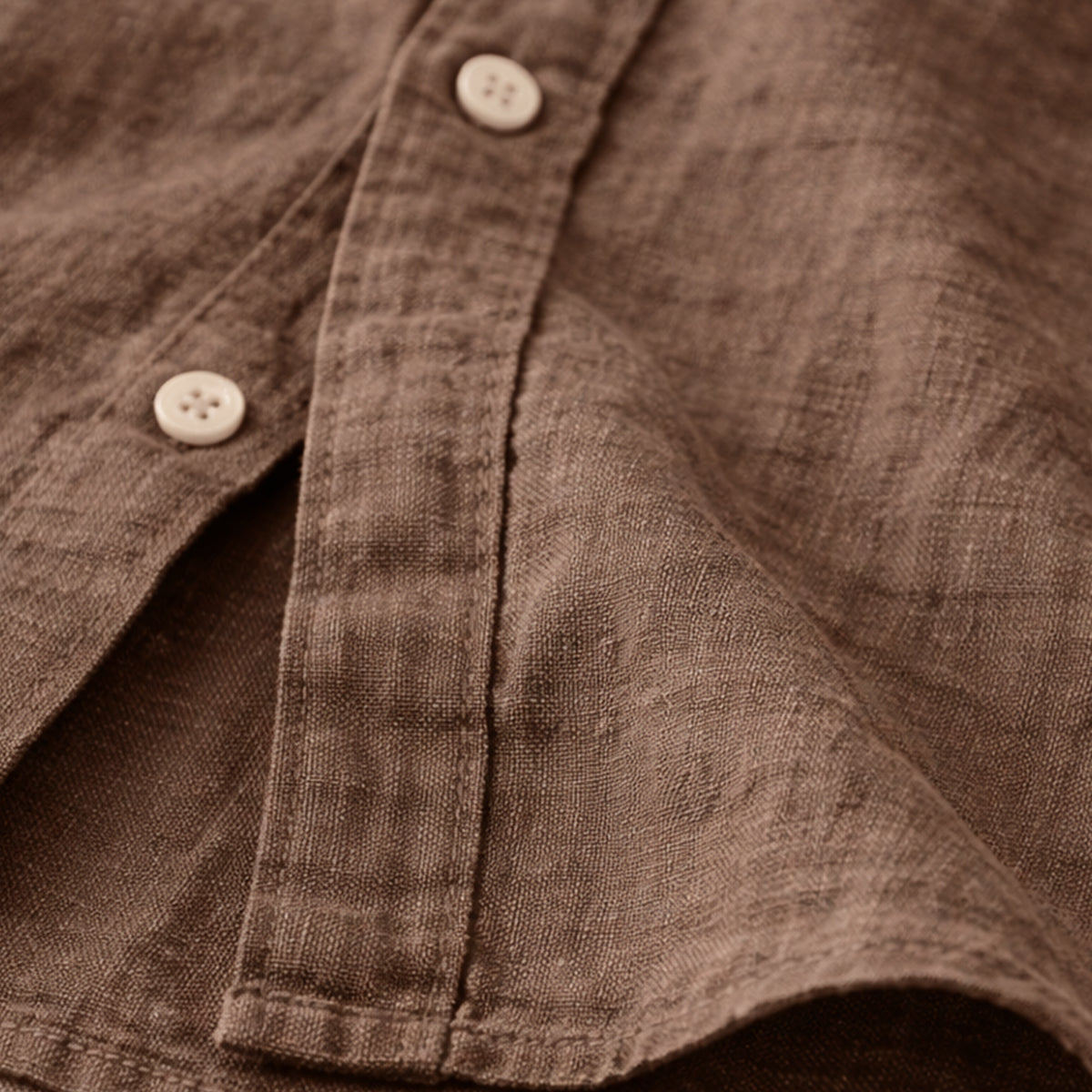 The Knightsbridge Men’s Lightweight Stand Collar Cotton Linen Shirt