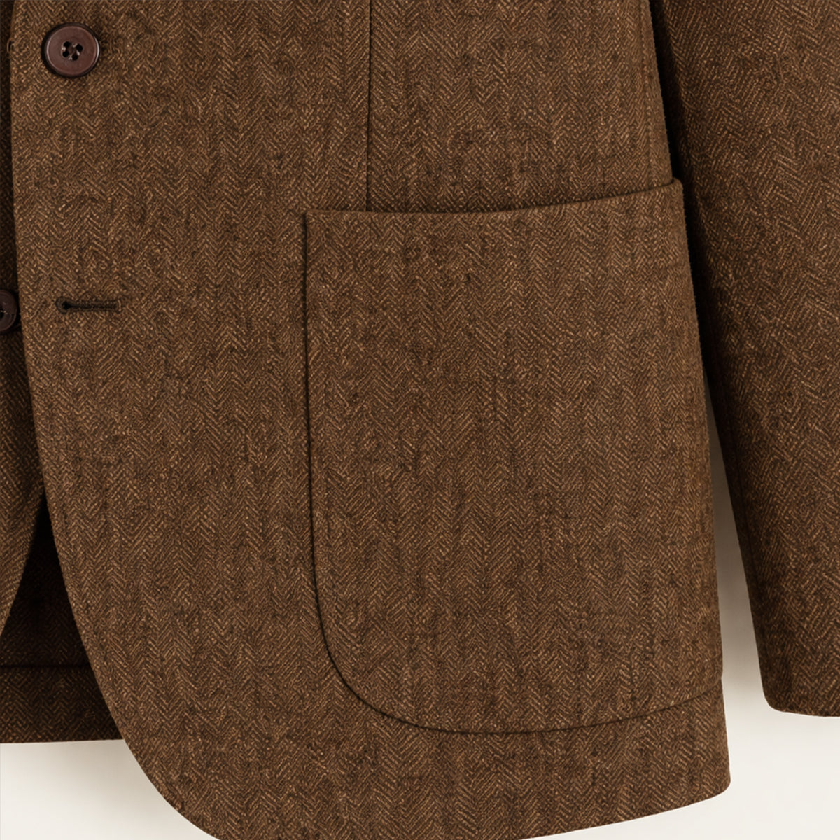 The Domaso Men’s Business Herringbone Single Breasted Wool Tweed Blazer - Wedding Guest