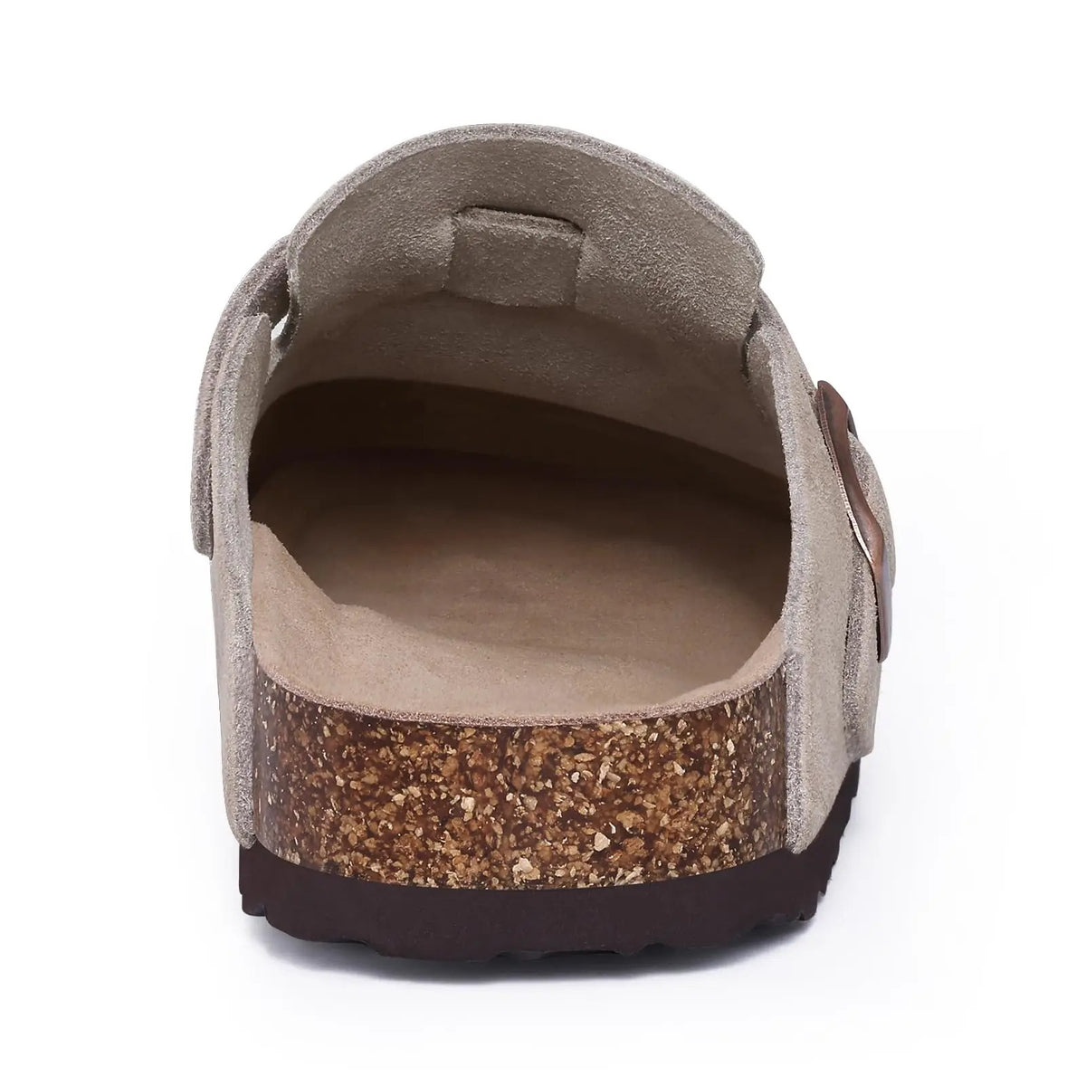 The Capitola Men's Suede Adjustable Buckle Comfort Clogs
