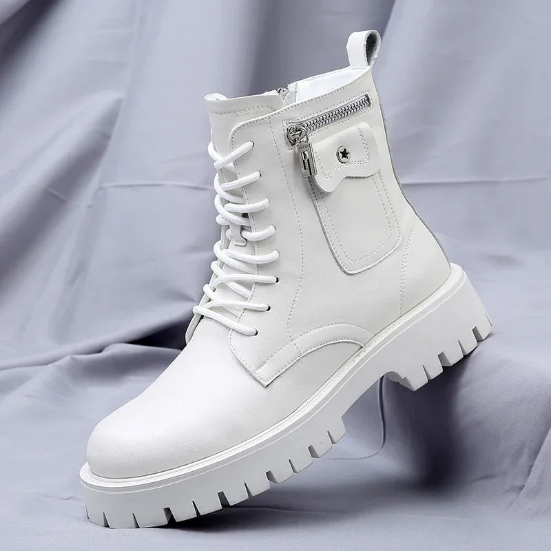The Coronado Men's Chunky Lace Up Combat Boots