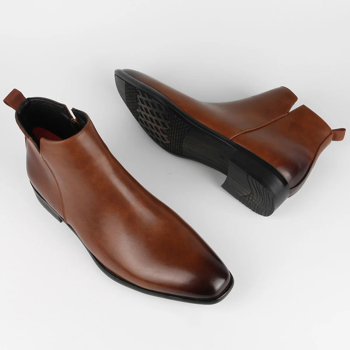 The Ventura Men's Leather Chelsea Dress Boots