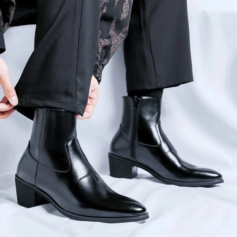 The Carmel Valley Men's Block Heel Chelsea Boots