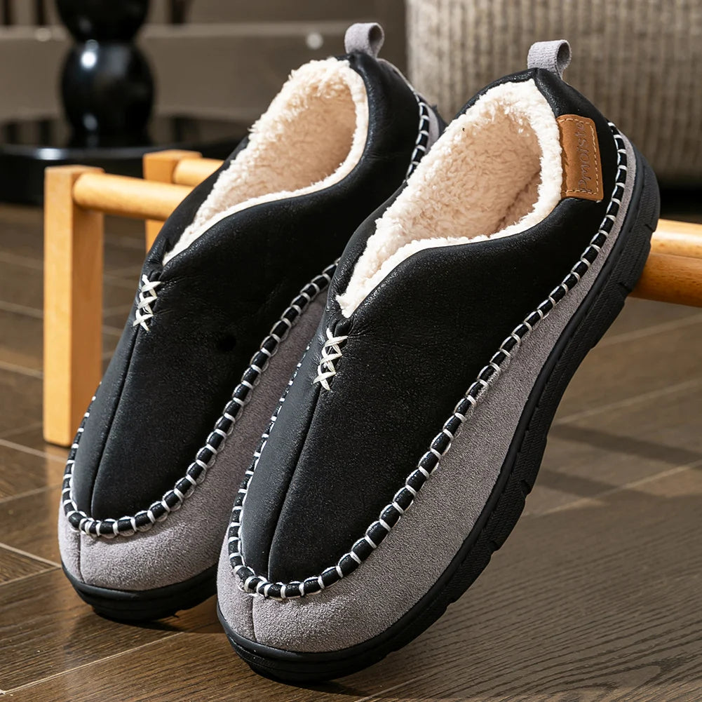 The Forest Hill Fleece Lined Slip On Winter Slippers