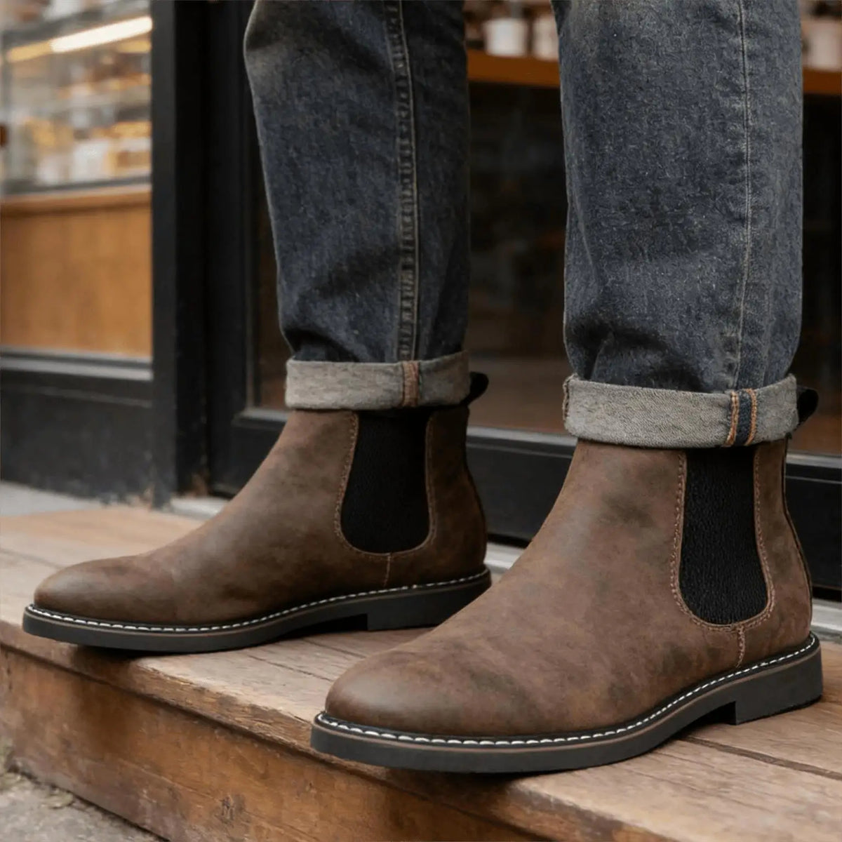 The Montecito Men's Suede Chelsea Boots