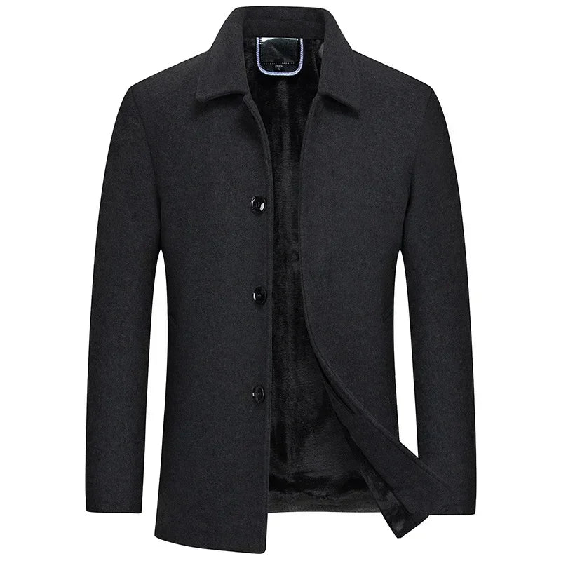 The Montecito Men’s Wool Blend Business Winter Coat