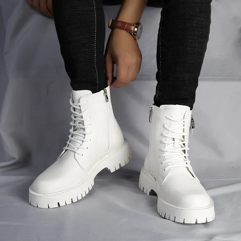 The Coronado Men's Chunky Lace Up Combat Boots