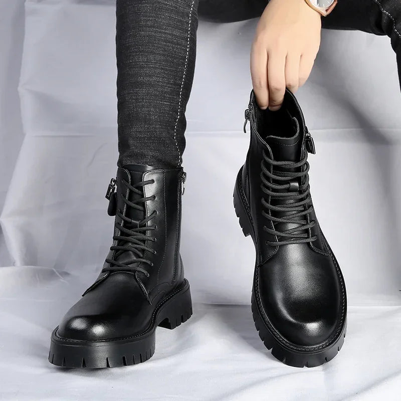 The Coronado Men's Chunky Lace Up Combat Boots