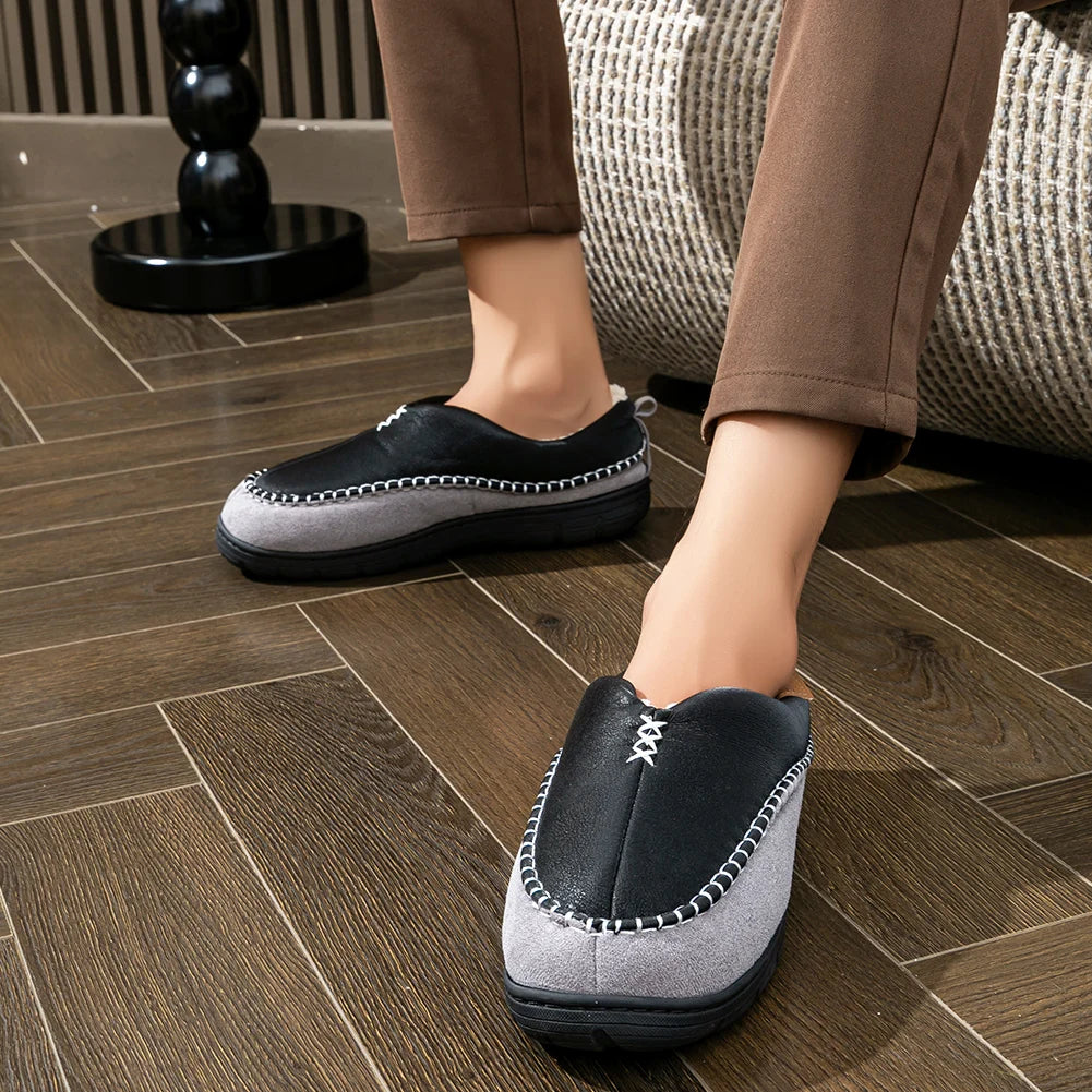 The Forest Hill Fleece Lined Slip On Winter Slippers