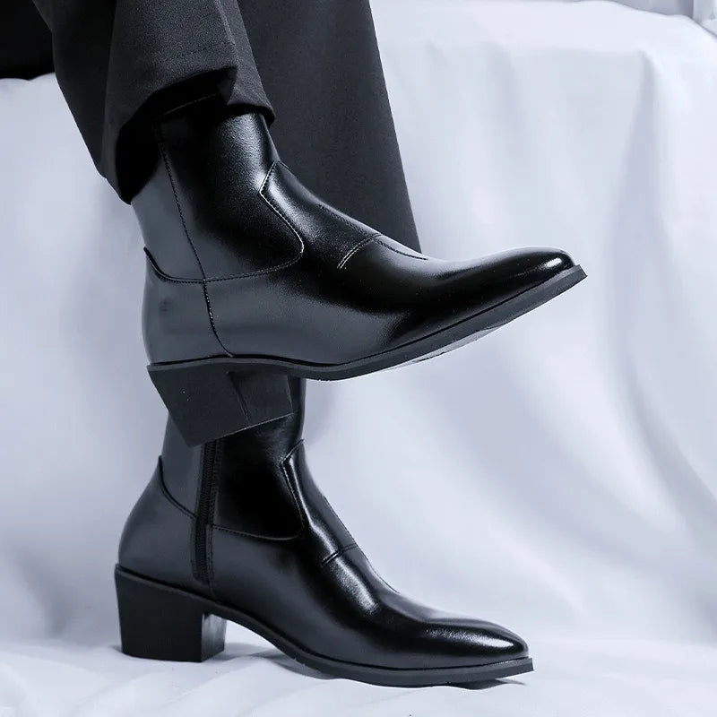 The Carmel Valley Men's Block Heel Chelsea Boots