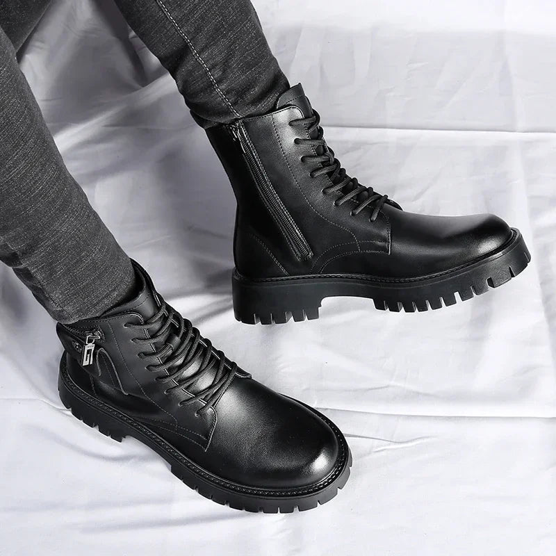The Coronado Men's Chunky Lace Up Combat Boots