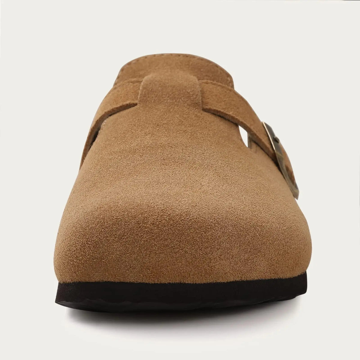 The Cole Valley Men's Suede Adjustable Buckle Cork Clogs