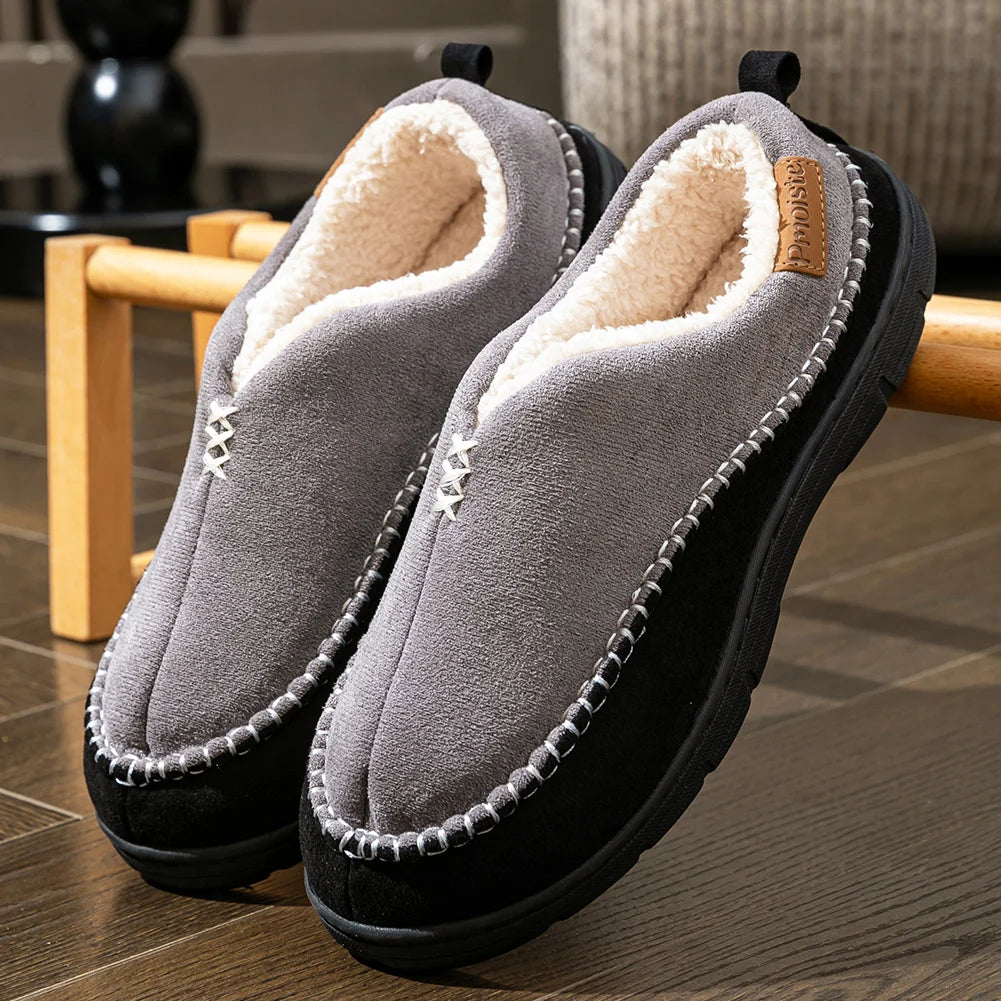 The Forest Hill Fleece Lined Slip On Winter Slippers